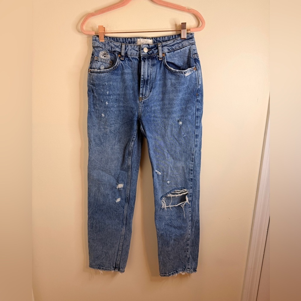 We The Free Blue Distressed Women Jeans